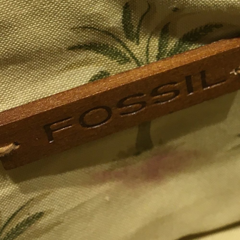 VINTAGE FOSSIL BASKET BAG - Picture 5 of 8